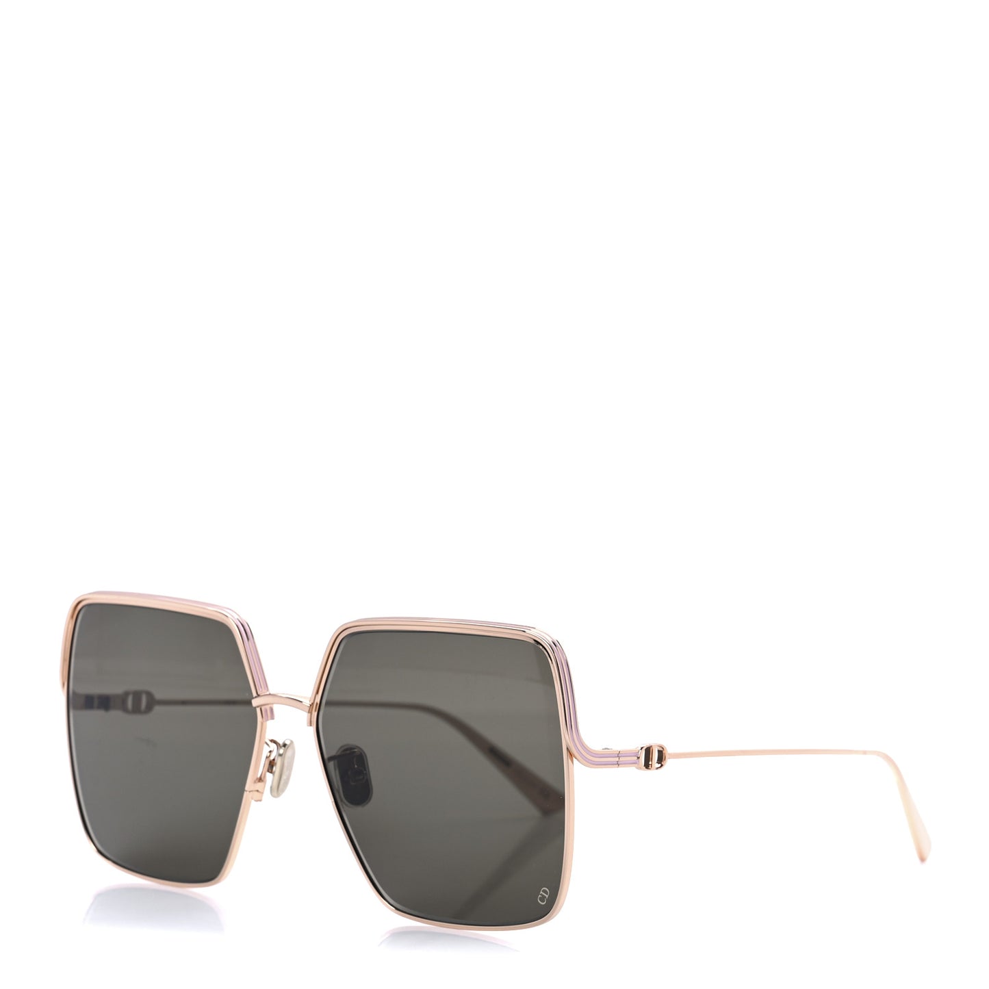 Metal EverDior Square Sunglasses Rose Gold