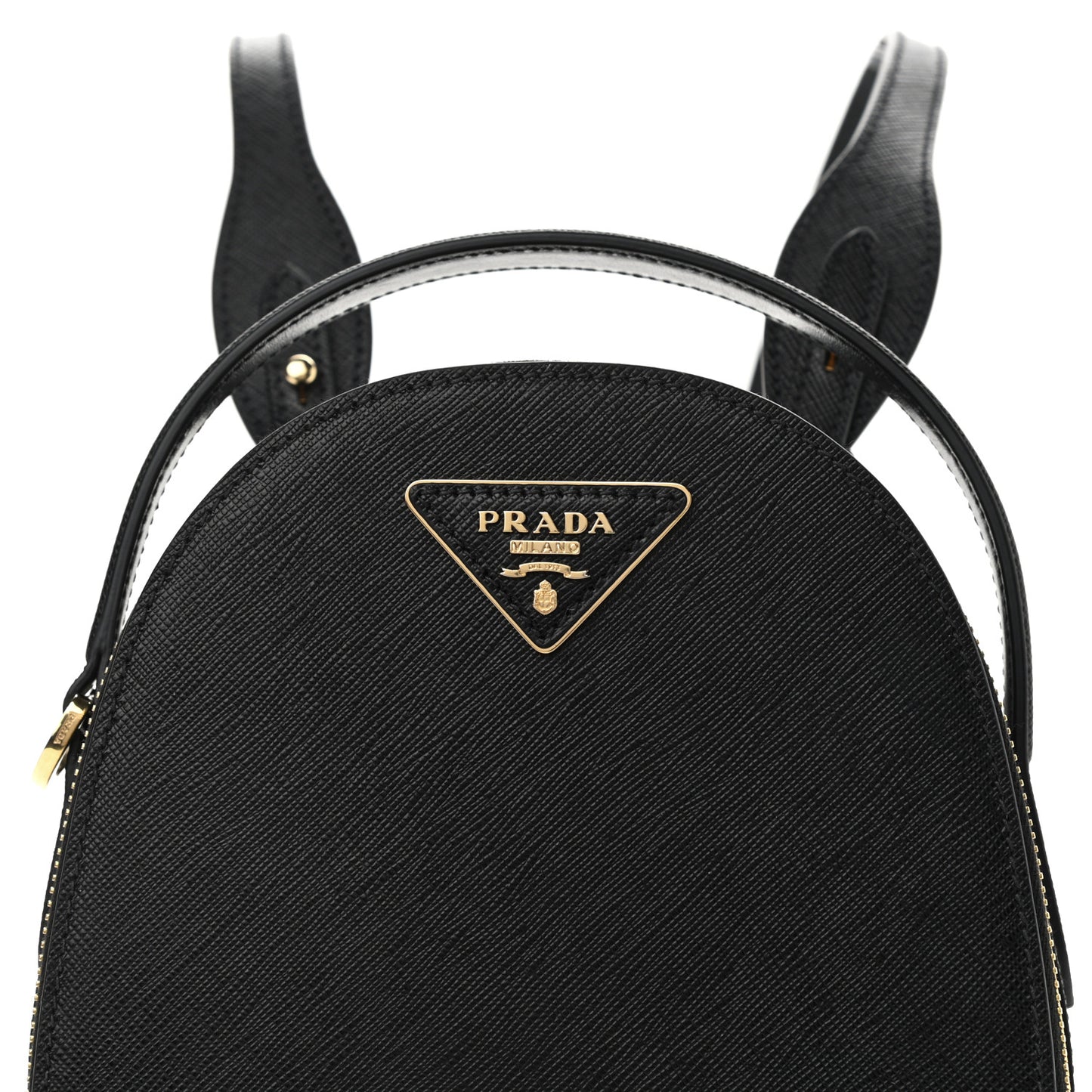 Saffiano Lux Mini Odette Backpack Black