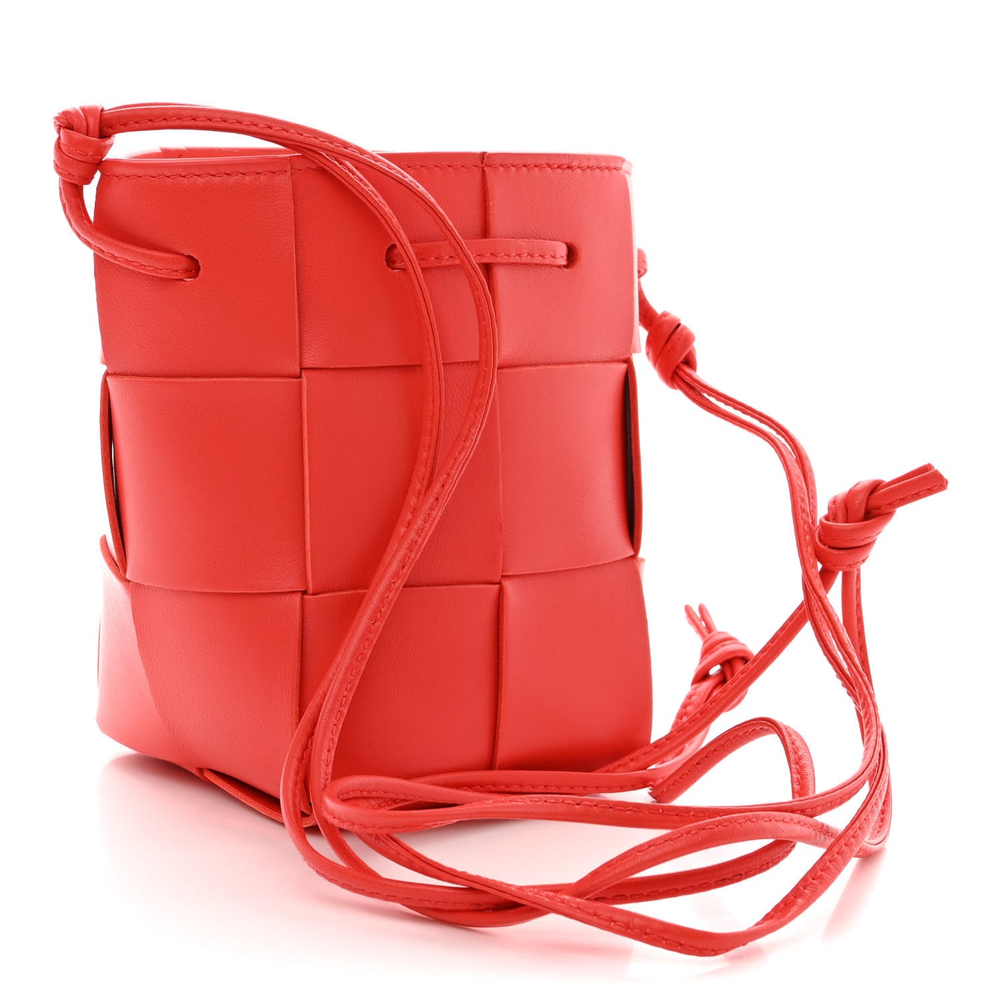 Nappa Maxi Intrecciato Mini Cassette Bucket Bag Sunburst