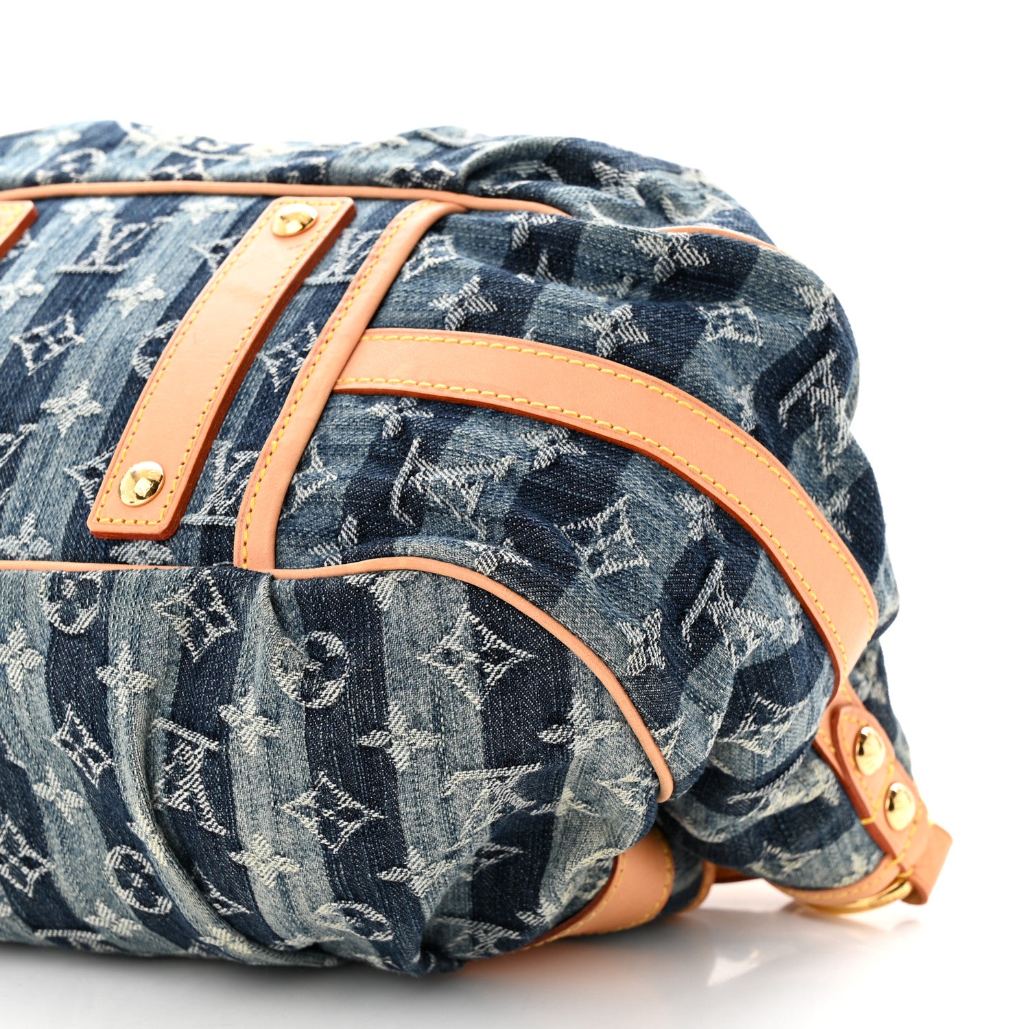 Louis Vuitton Denim Raye Porte Epaule MM 9 of 11