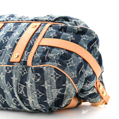 Louis Vuitton Denim Raye Porte Epaule MM 9 of 11