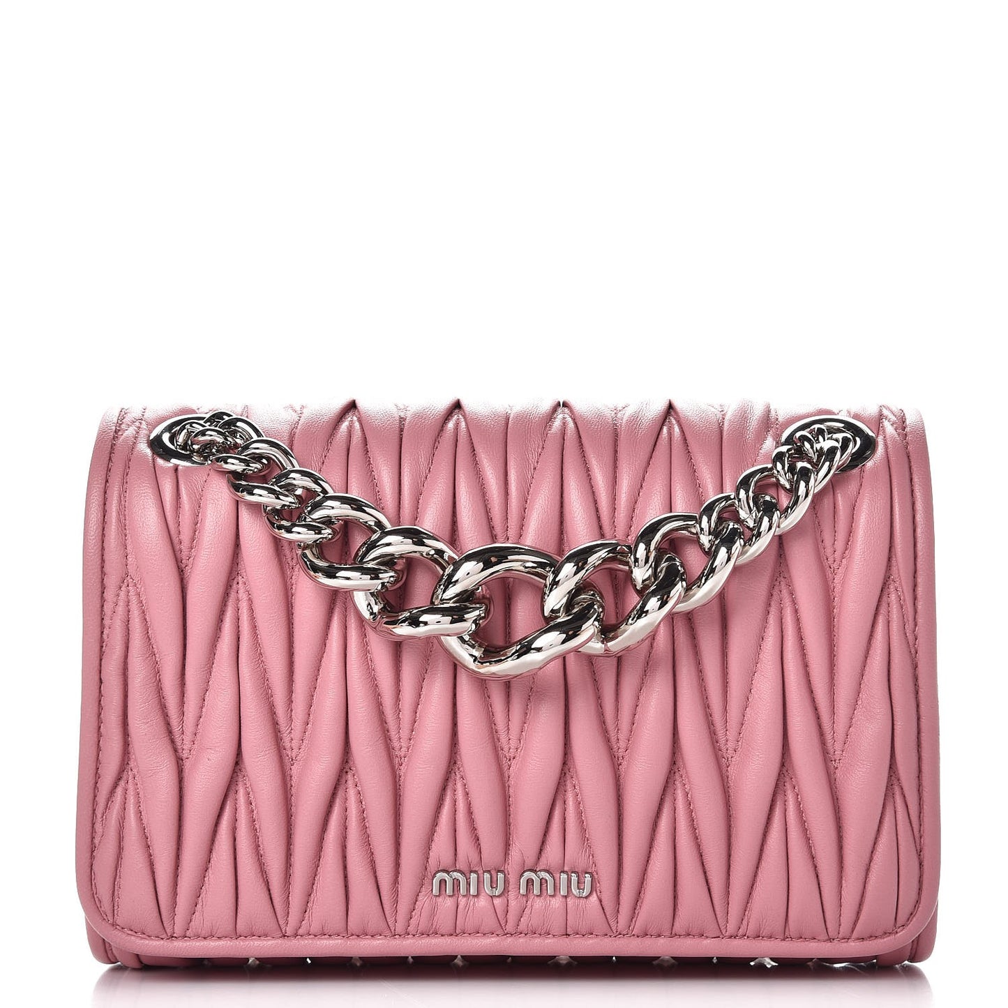 Nappa Matelasse Shoulder Bag Rosa