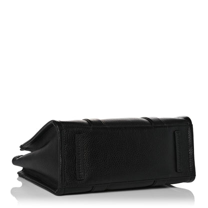 Marc Jacobs Grained Calfskin Medium The Tote Bag Black 3 of 9