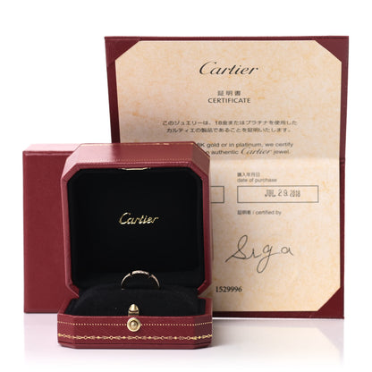 Cartier 18K Pink Gold Diamond Maillon Panthere Wedding Band Ring 47 4 6 of 6