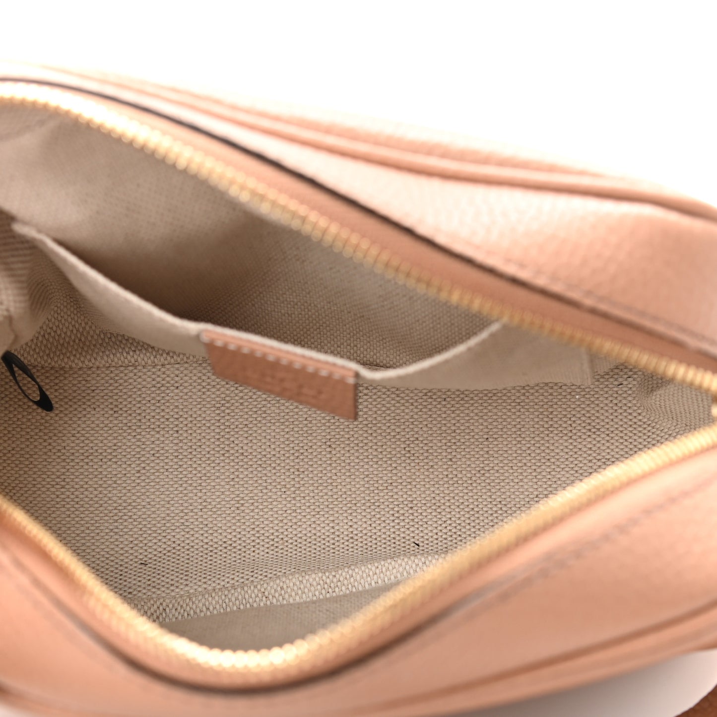 Pebbled Calfskin Small Soho Disco Bag Camelia