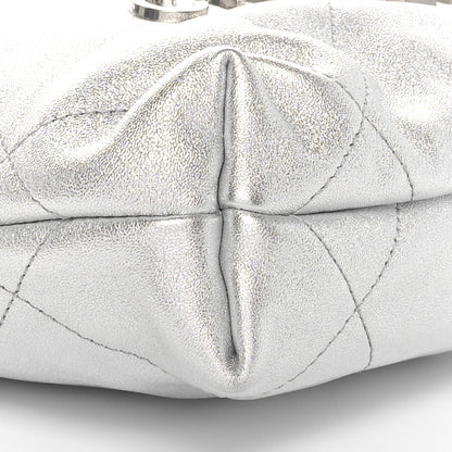 Chanel Metallic Lambskin Quilted Mini Chanel 22 Silvery 9 of 10