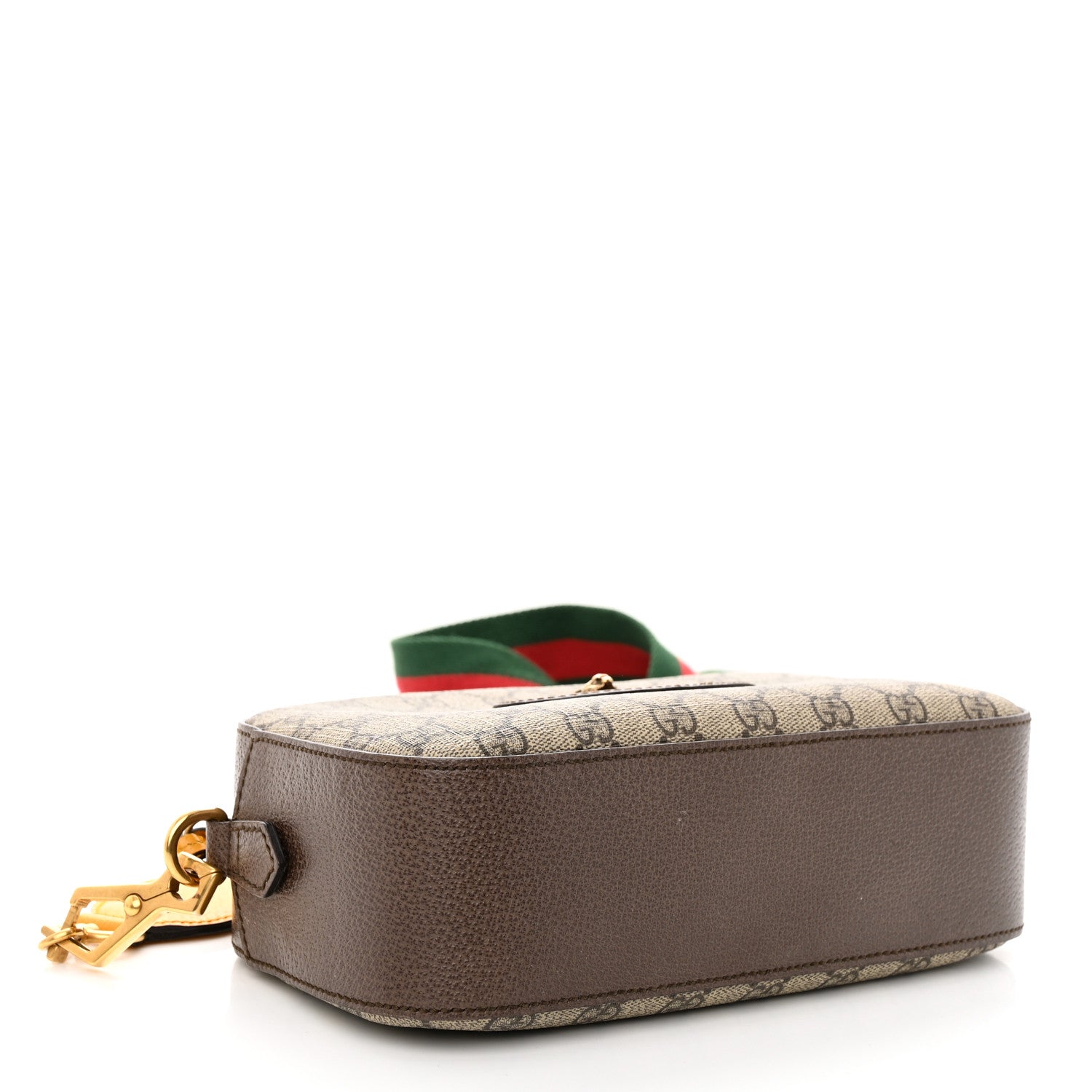 Gucci GG Supreme Monogram Web Neo Vintage Shoulder Bag Beige New Acero Crop 4 of 10