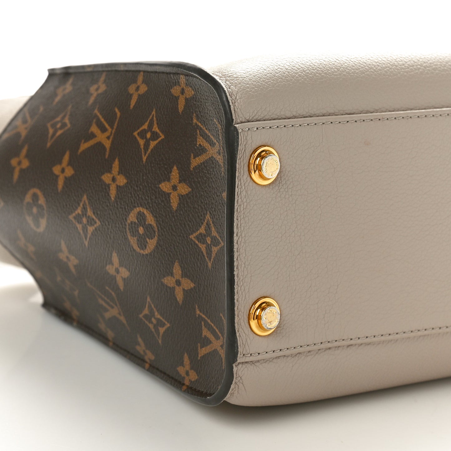 Calfskin Monogram On My Side Greige
