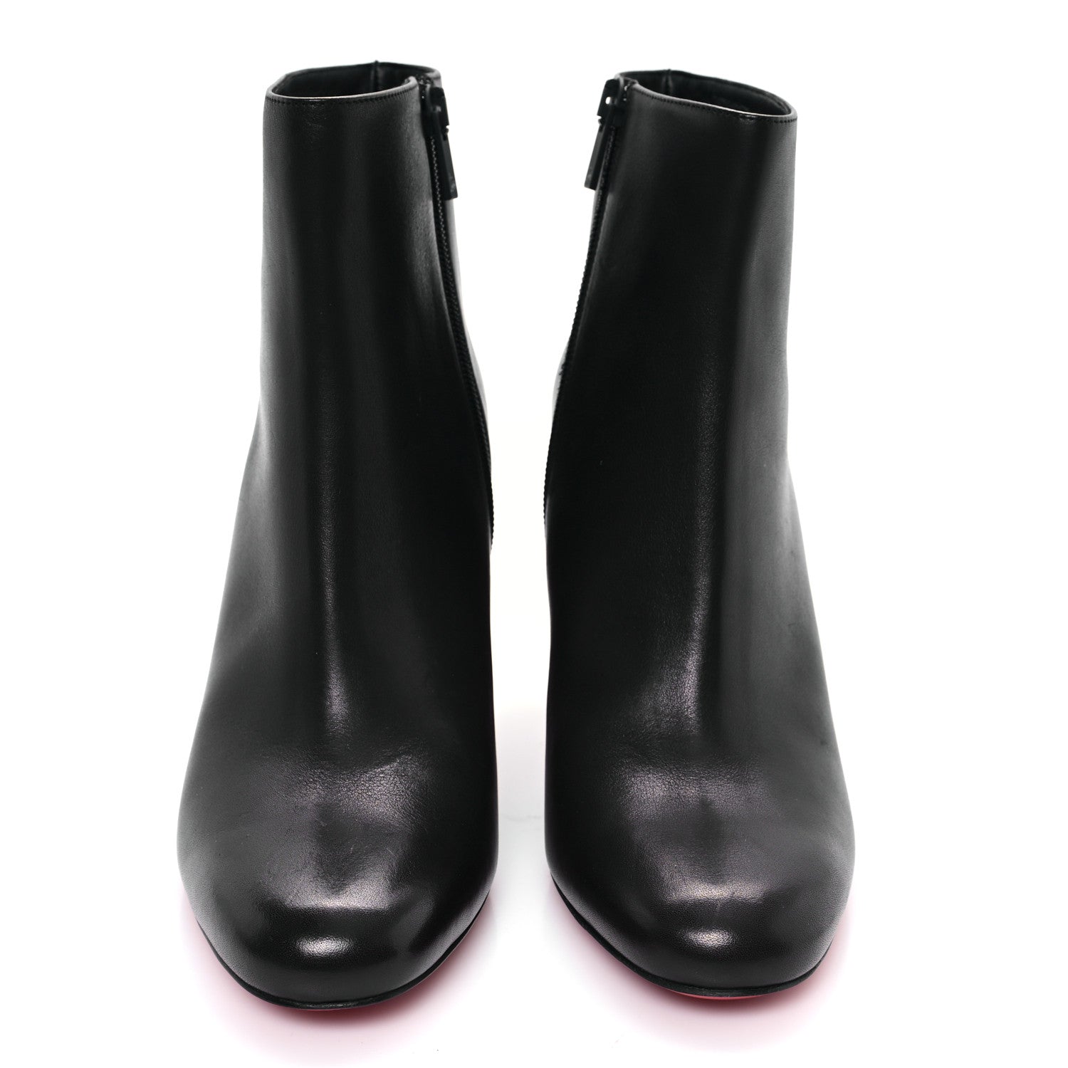 Christian Louboutin Calfskin Bas Relief Pietra 85 Ankle Boots 38.5 Black 3 of 10