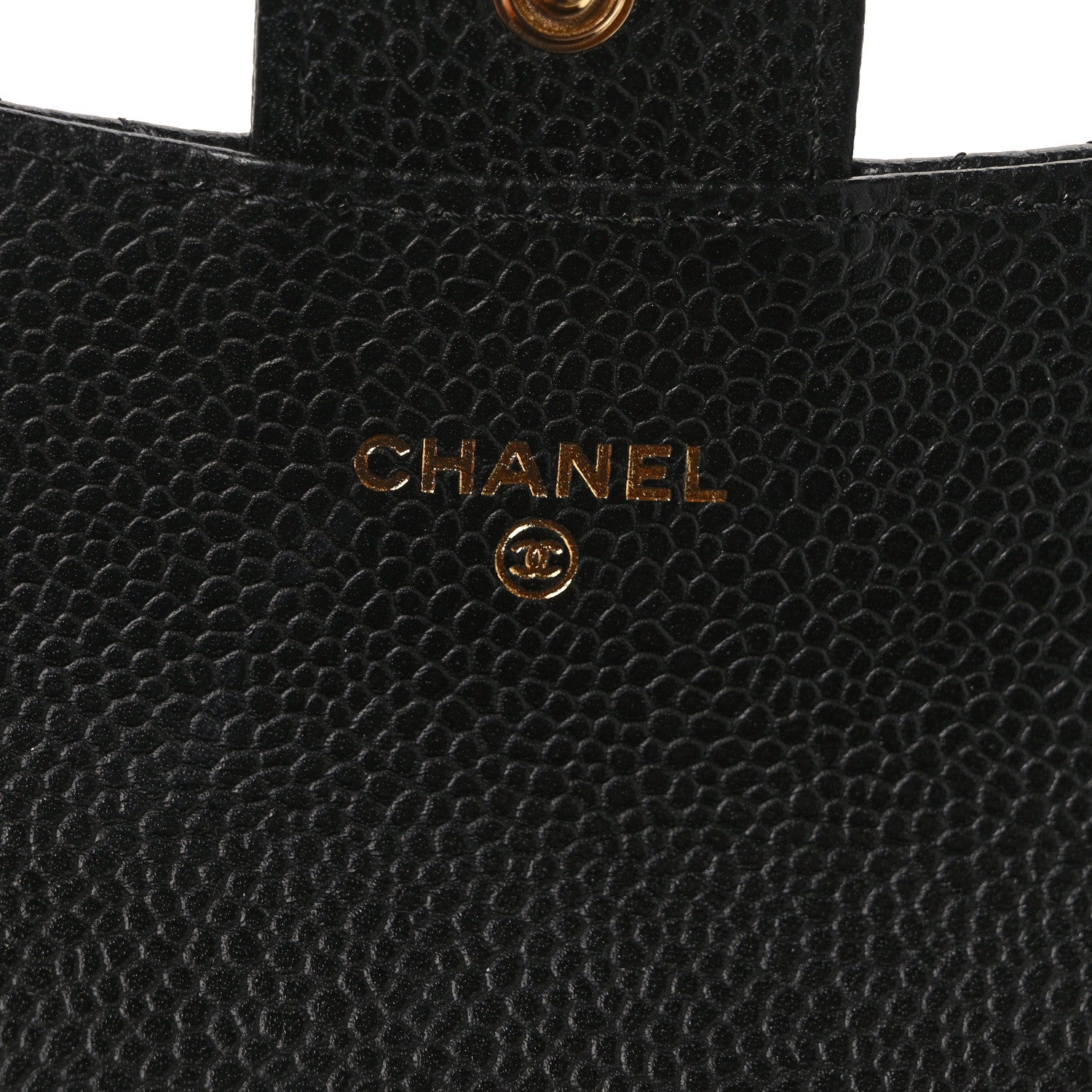 Chanel Caviar Quilted Flap Card Holder Wallet Black 6 of 9