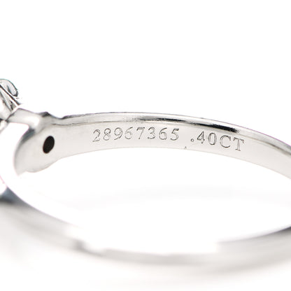 Tiffany Platinum Diamond .40ct Solitaire Engagement Ring 52 6 6 of 7