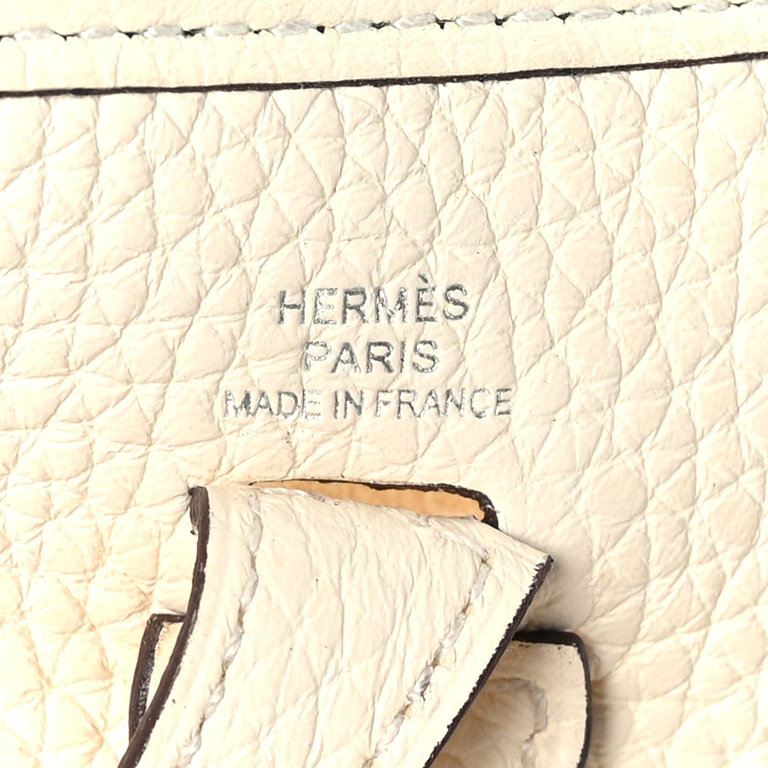 Hermes Taurillon Clemence Evelyne TPM Craie 7 of 9