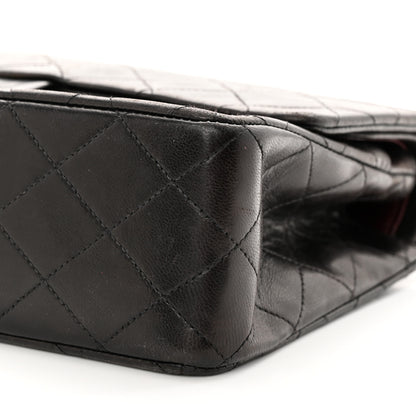 Chanel Lambskin Quilted Medium Double Flap Black 11 of 18