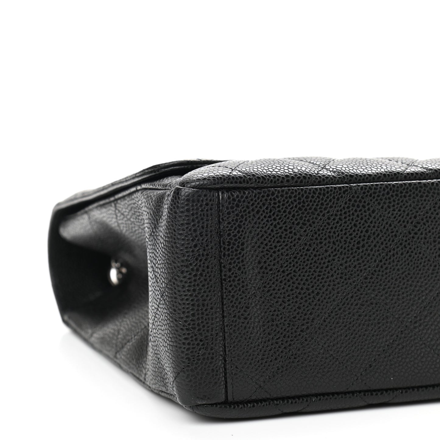 Caviar Quilted Maxi Single Flap Black