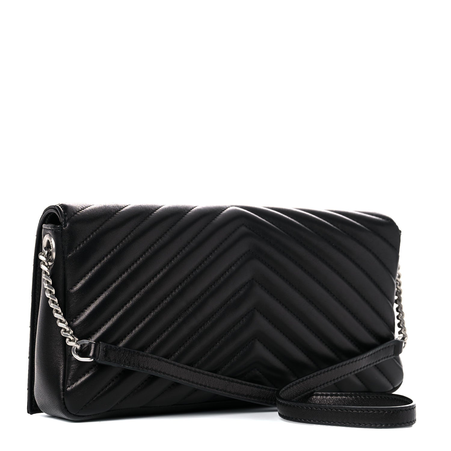 Saint Laurent Lambskin Matelasse Monogram Kate 99 Black 3 of 15