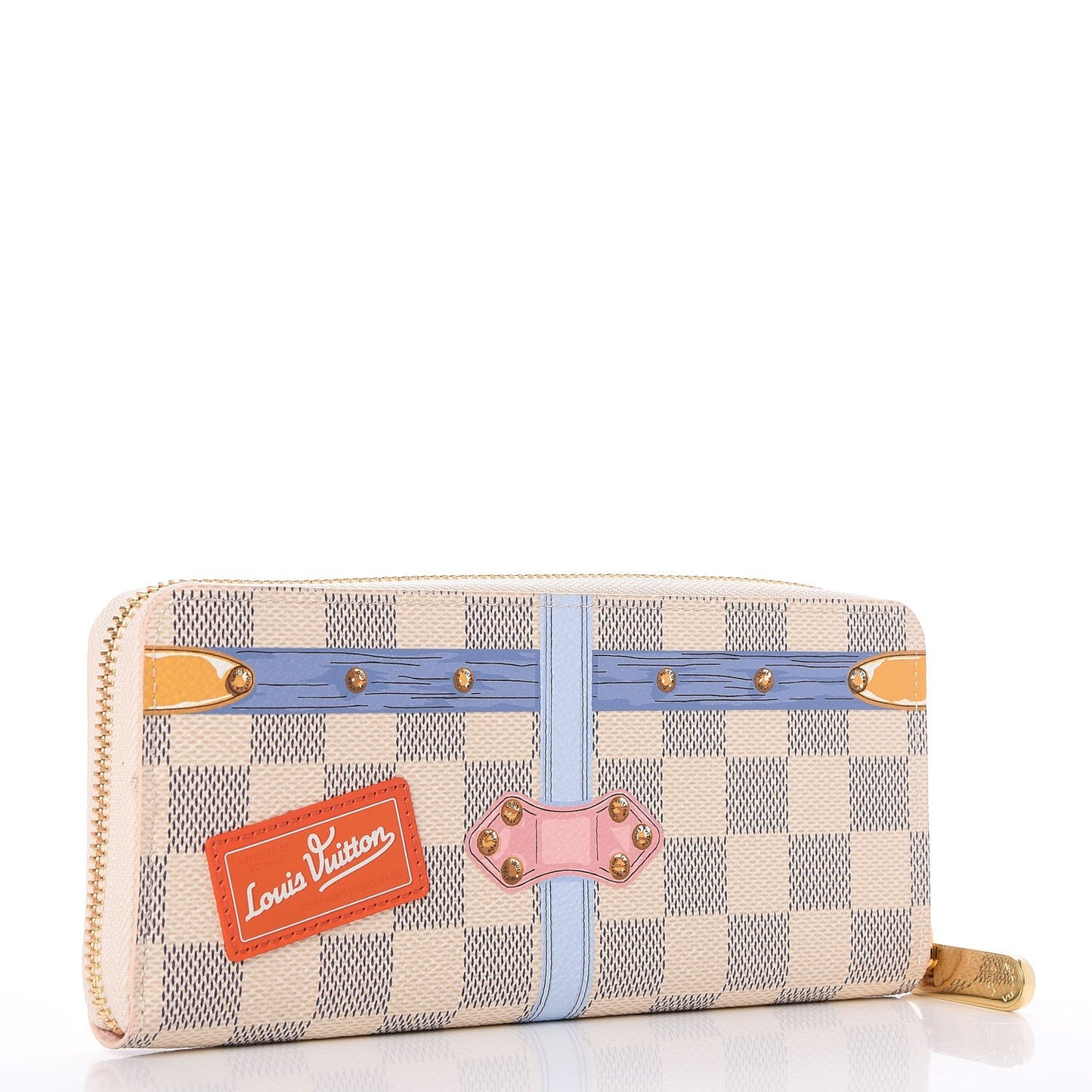 Damier Azur Summer Trunks Clemence Wallet