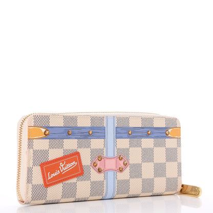 Louis Vuitton Damier Azur Summer Trunks Clemence Wallet 3 of 8