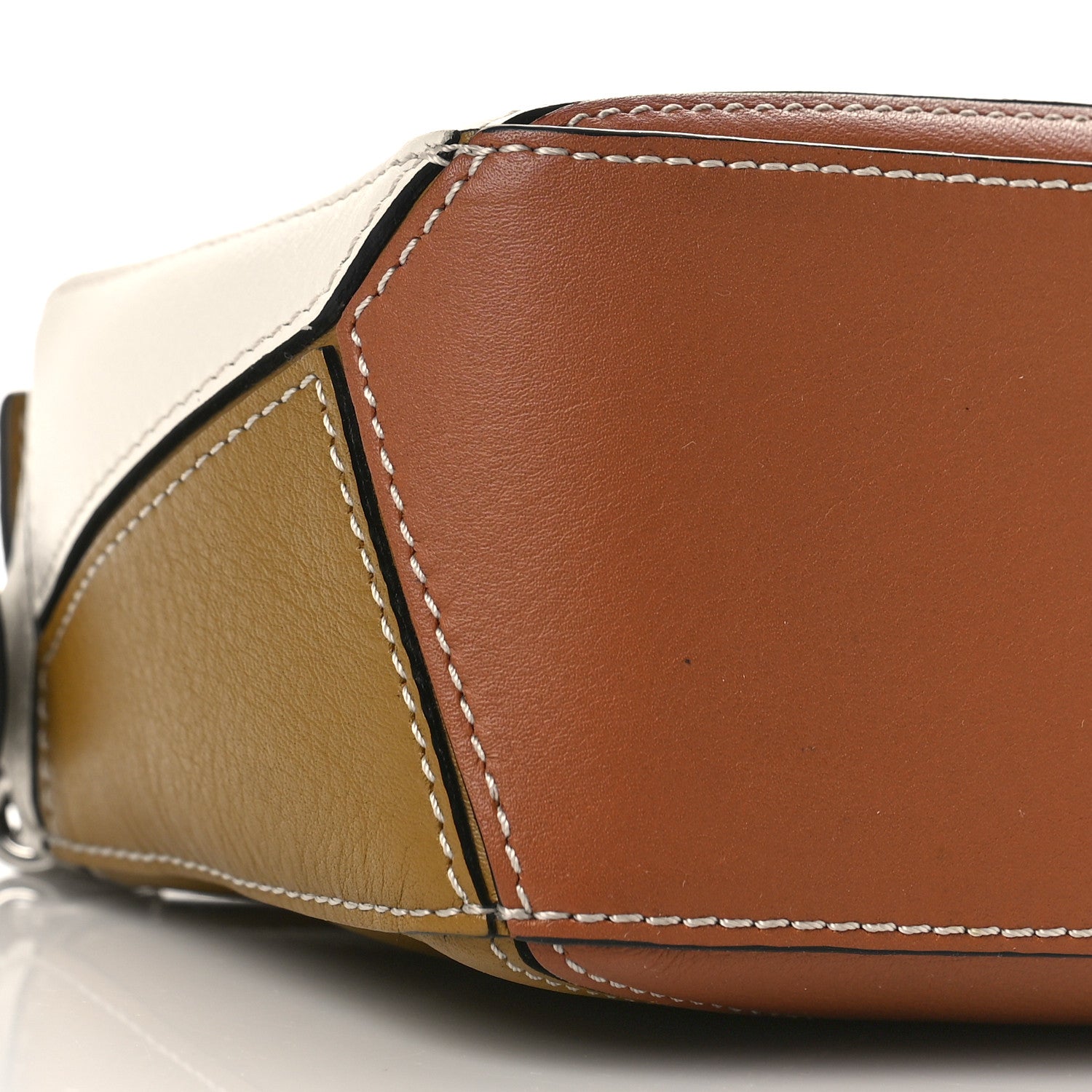 Loewe Calfskin Mini Puzzle Bag Ochre 7 of 8