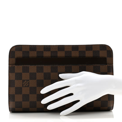 Louis Vuitton Damier Ebene Pochette Saint Louis Clutch 2 of 12