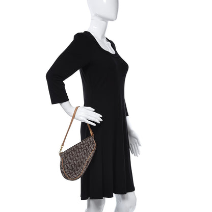 Christian Dior Monogram Mini Saddle Pochette Beige 2 of 9