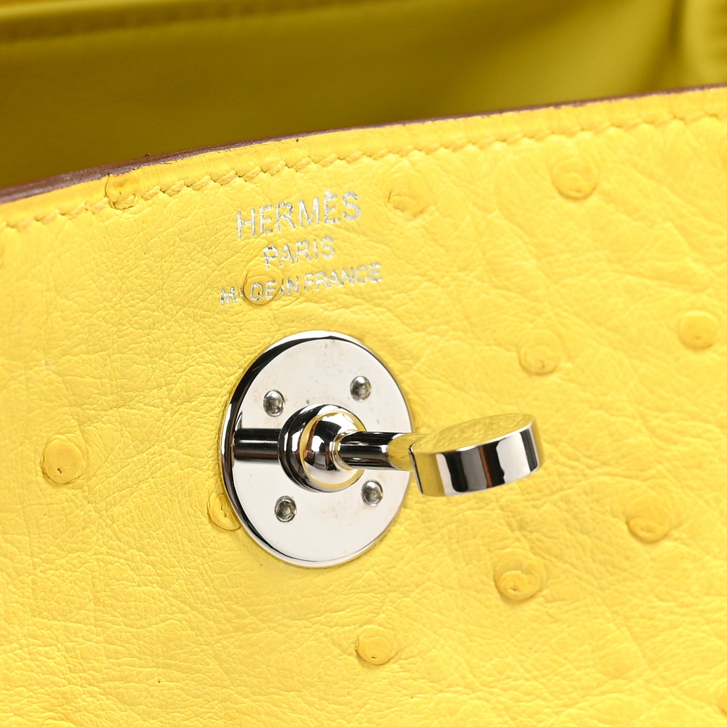 Ostrich Mini Lindy 20 Jaune Citron