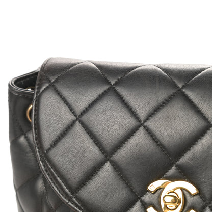 Chanel Lambskin Quilted Backpack Black 17 of 18