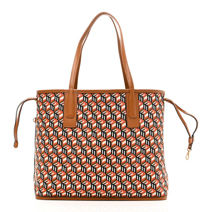 MCM Visetos Medium Reversible Shopper Tote Cognac 4 of 15