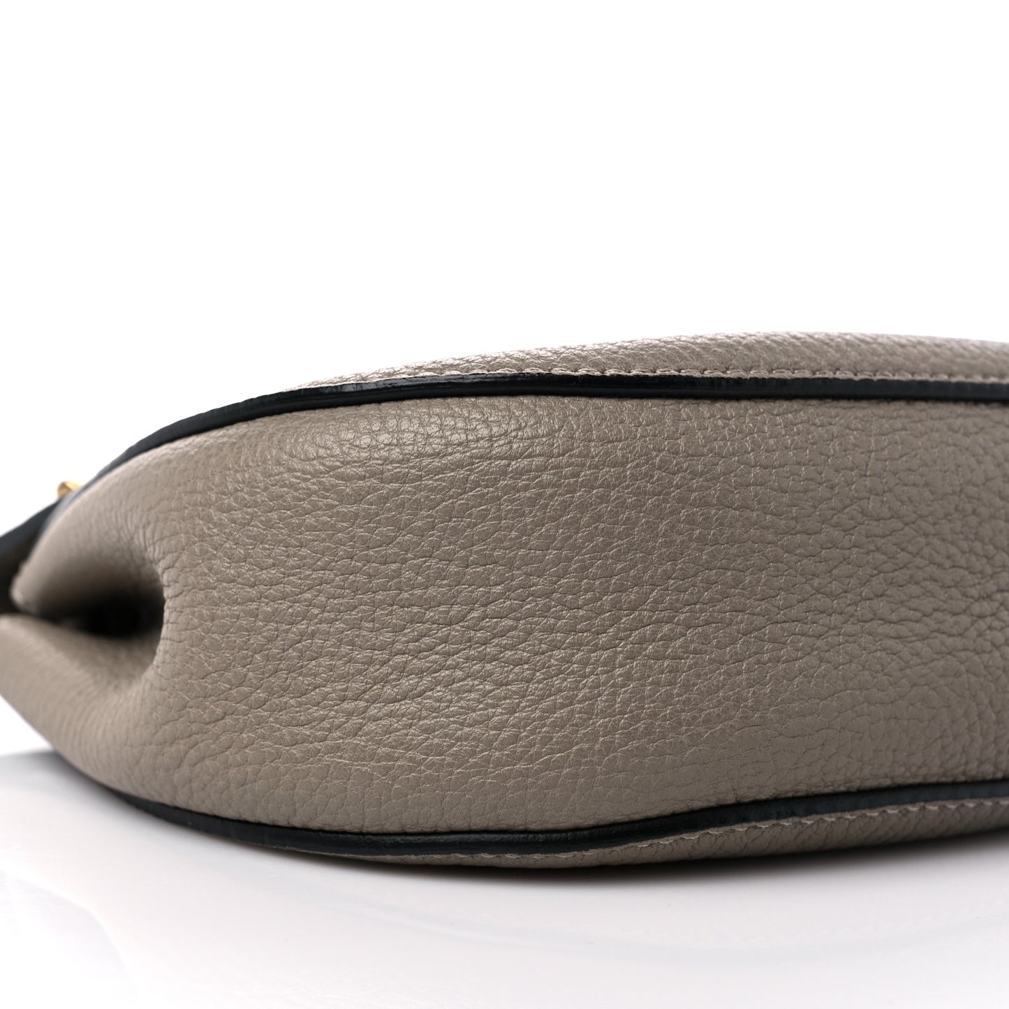 Grained Lambskin Mini Drew Shoulder Bag Motty Grey