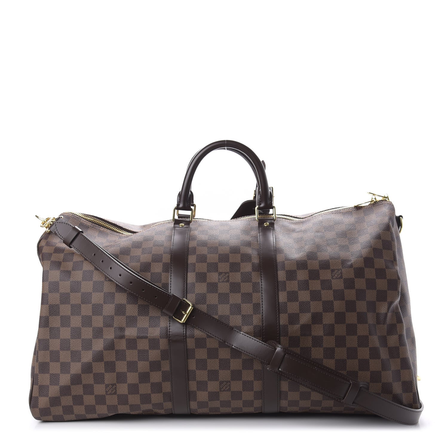 Louis Vuitton Damier Ebene Keepall Bandouliere 55 1 of 9