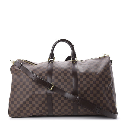 Louis Vuitton Damier Ebene Keepall Bandouliere 55 1 of 9