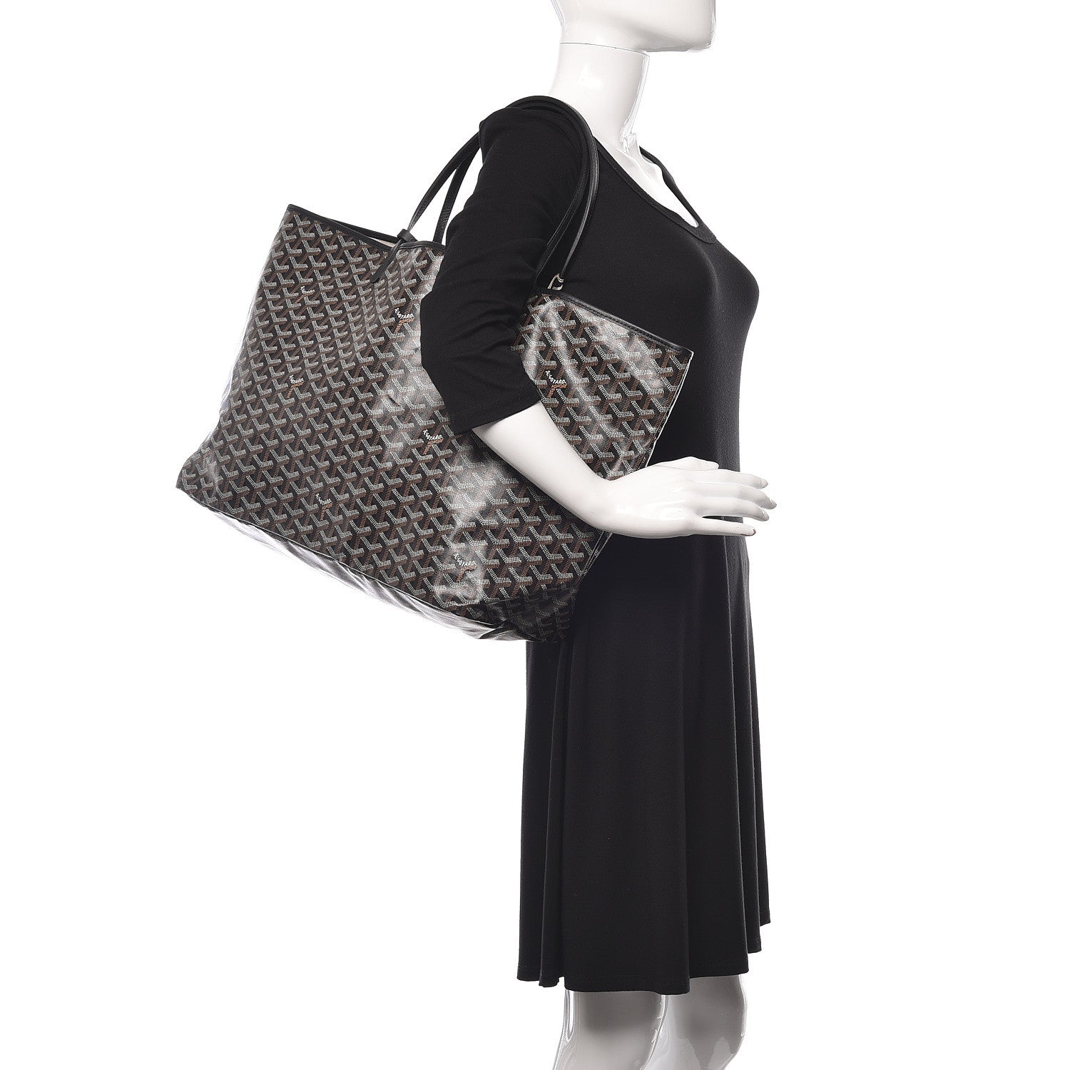 Goyard Goyardine Saint Louis GM Black 2 of 9