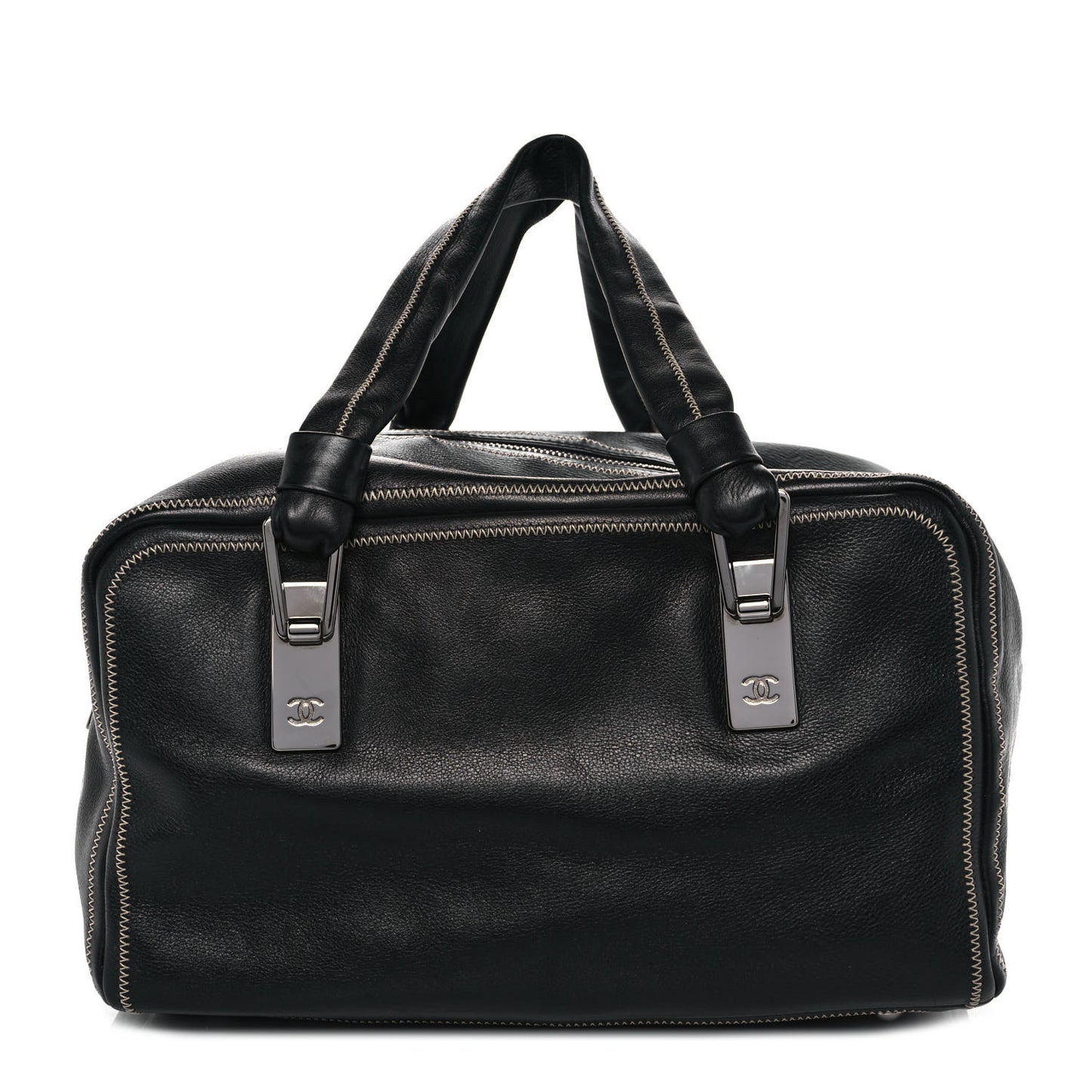 Lambskin Medium Bowler Black
