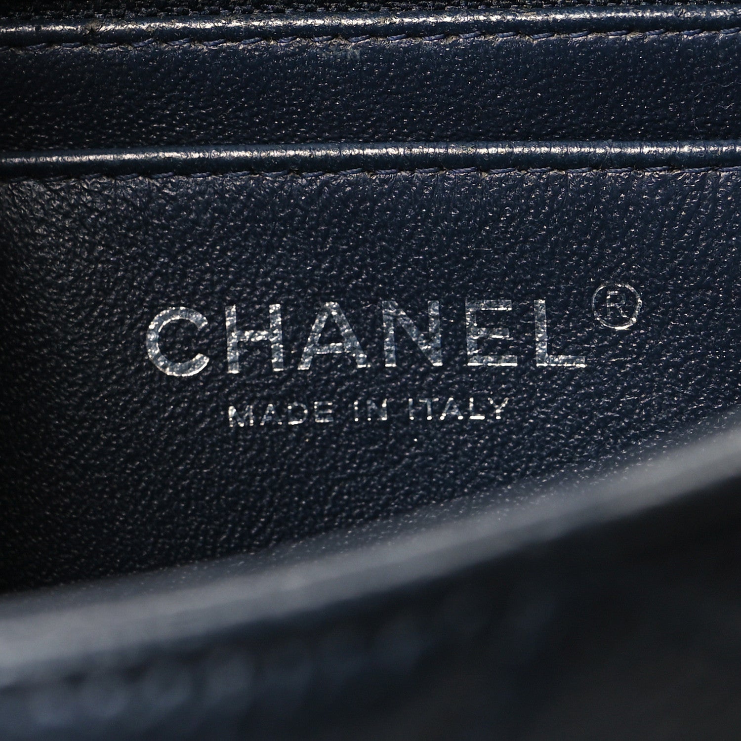 Chanel Caviar Quilted Mini Rectangular Flap Navy 6 of 10