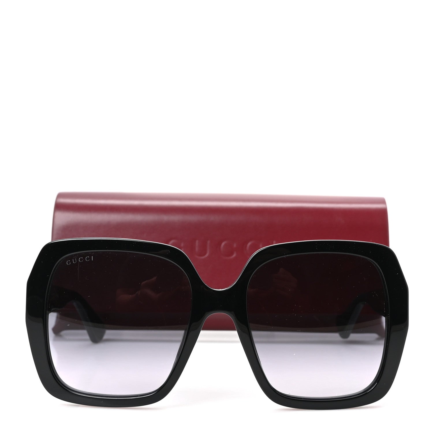 Gucci Acetate Square Frame GG0096S Sunglasses Black 1973156