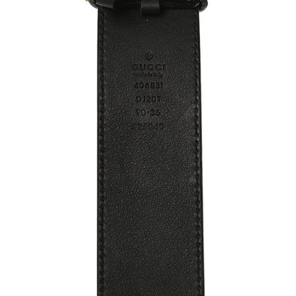 Gucci Textured Calfskin Double G 40mm Belt 90 36 Black 4 of 4