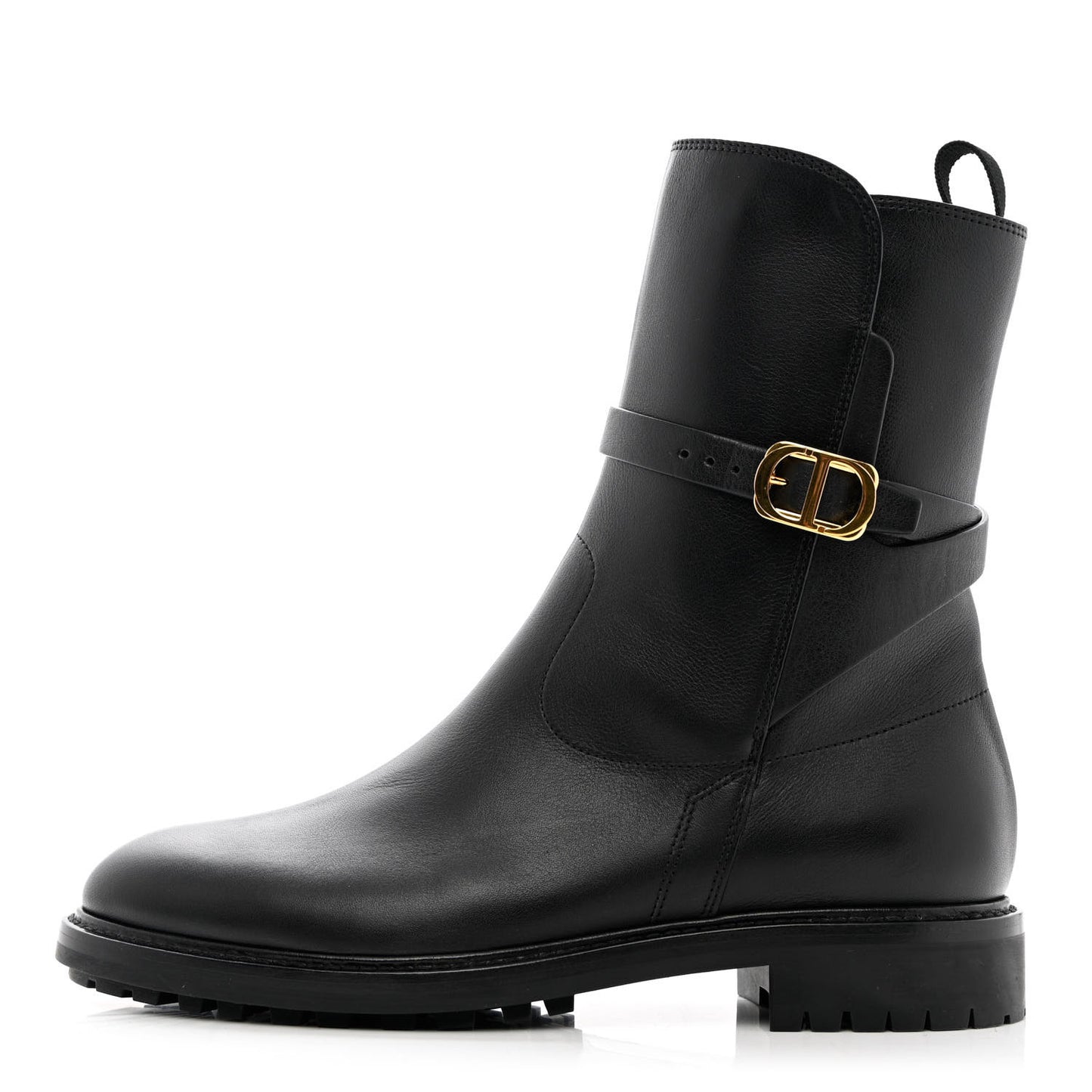 Calfskin Empreinte Ankle Boot 38 Black