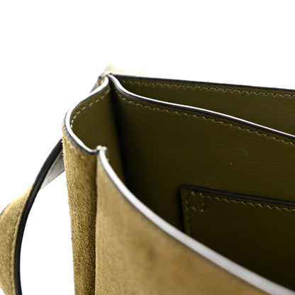 Saint Laurent Suede Calfskin Monogram Small Kaia Satchel Olive Green 11 of 13