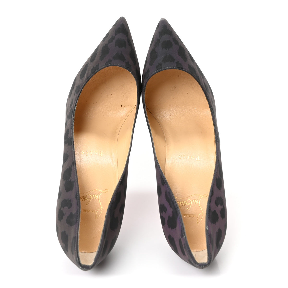 Christian Louboutin Nylon Reflex Leopard Pigalle Follies 100 Pumps 36 Multi 2 of 9