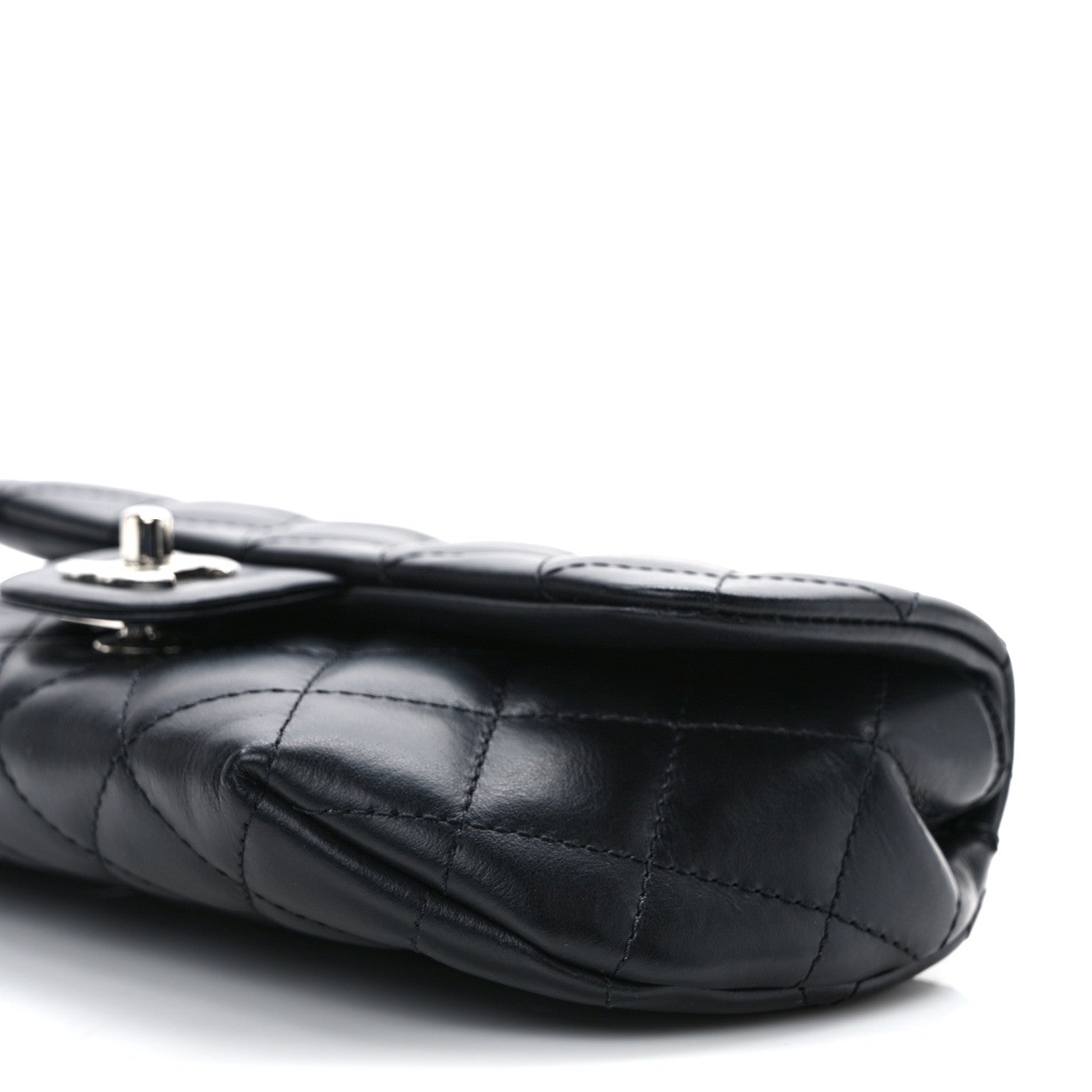 Chanel Calfskin Quilted CC Uniform Flap Belt Bag Black 9 of 10