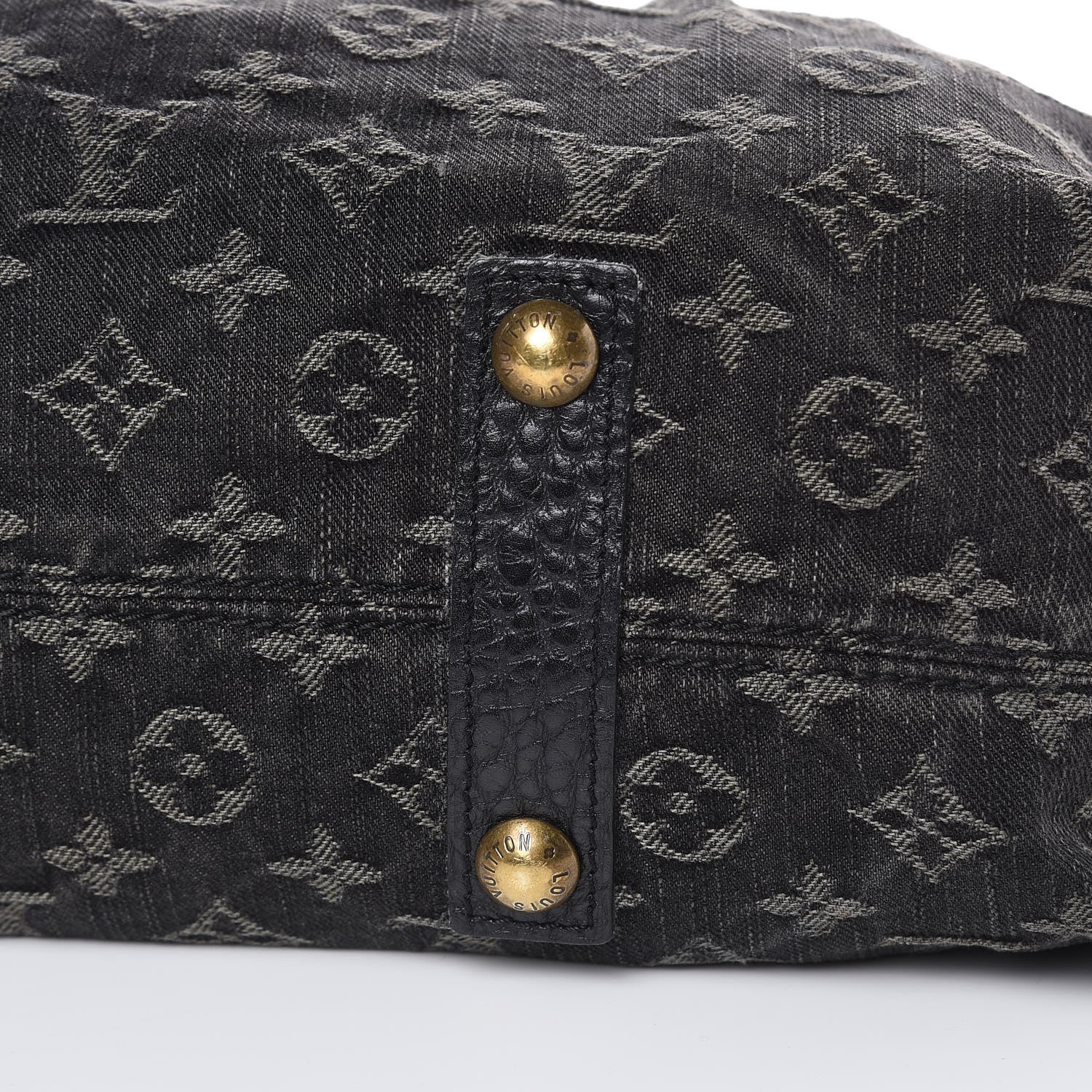 Louis Vuitton Denim Neo Cabby MM Black 9 of 17