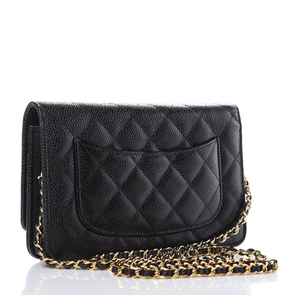 Chanel Caviar Quilted Wallet On Chain WOC Black 3 of 10