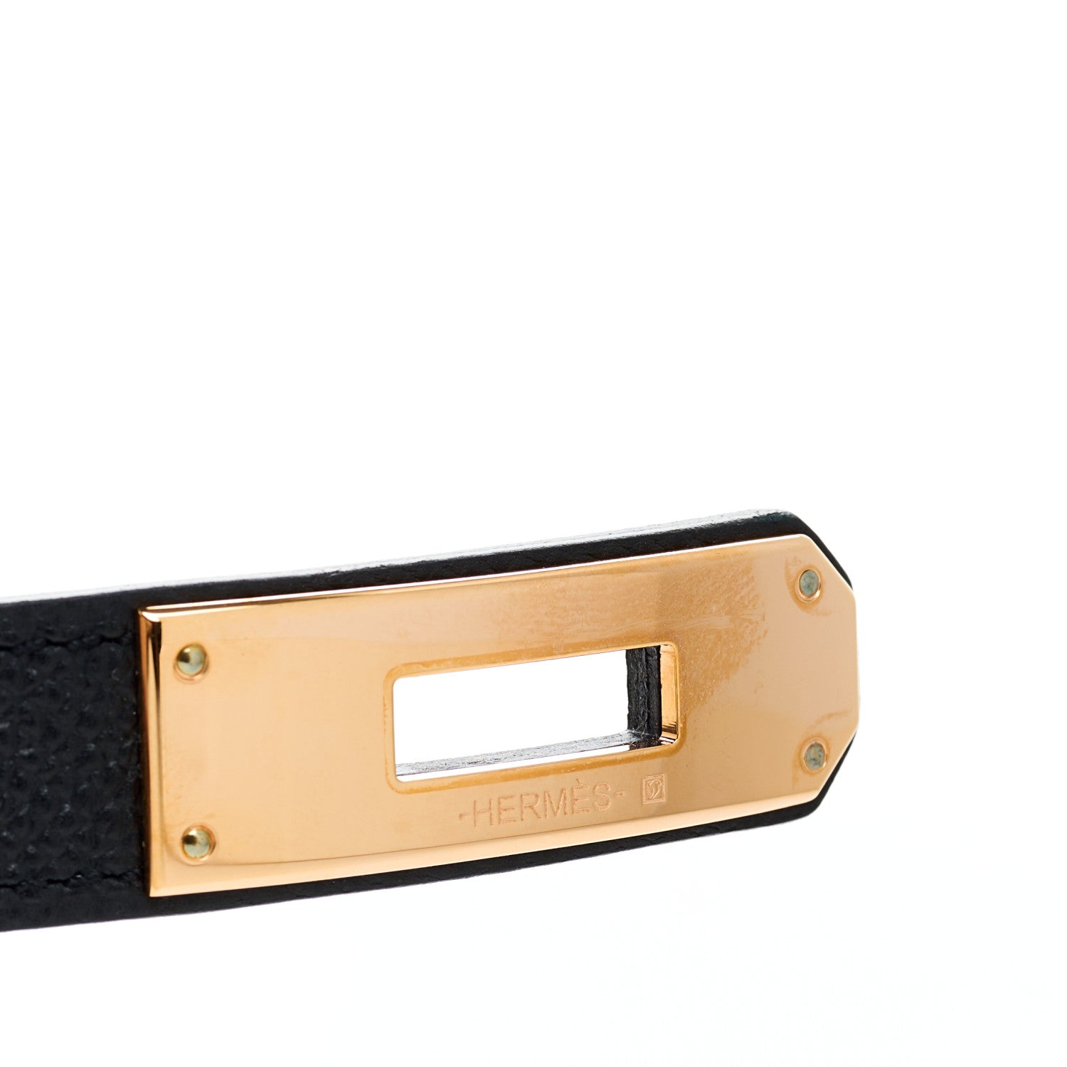 Hermes Epsom Kelly Belt Black 4 of 5