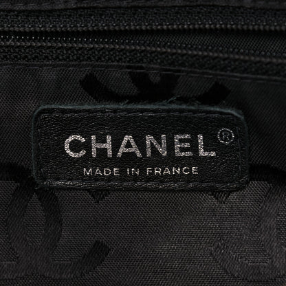 Chanel Calfskin Quilted Large Cambon Bowler Beige Black 6 of 19