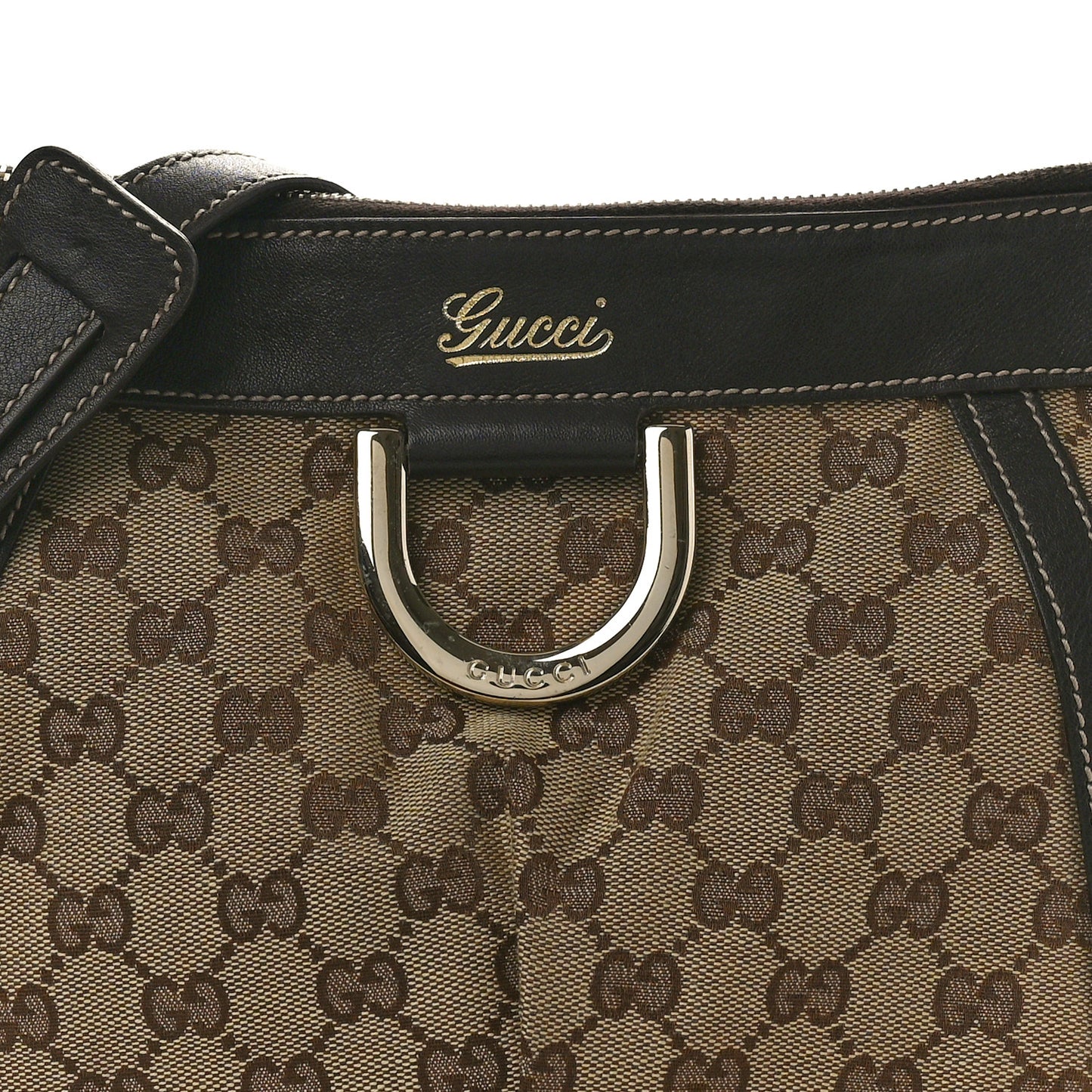 Monogram Small D Gold Ring Messenger Dark Brown