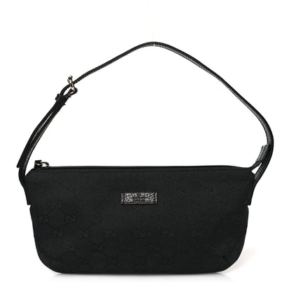Gucci Monogram Pretty Boat Pochette Black 1 of 10