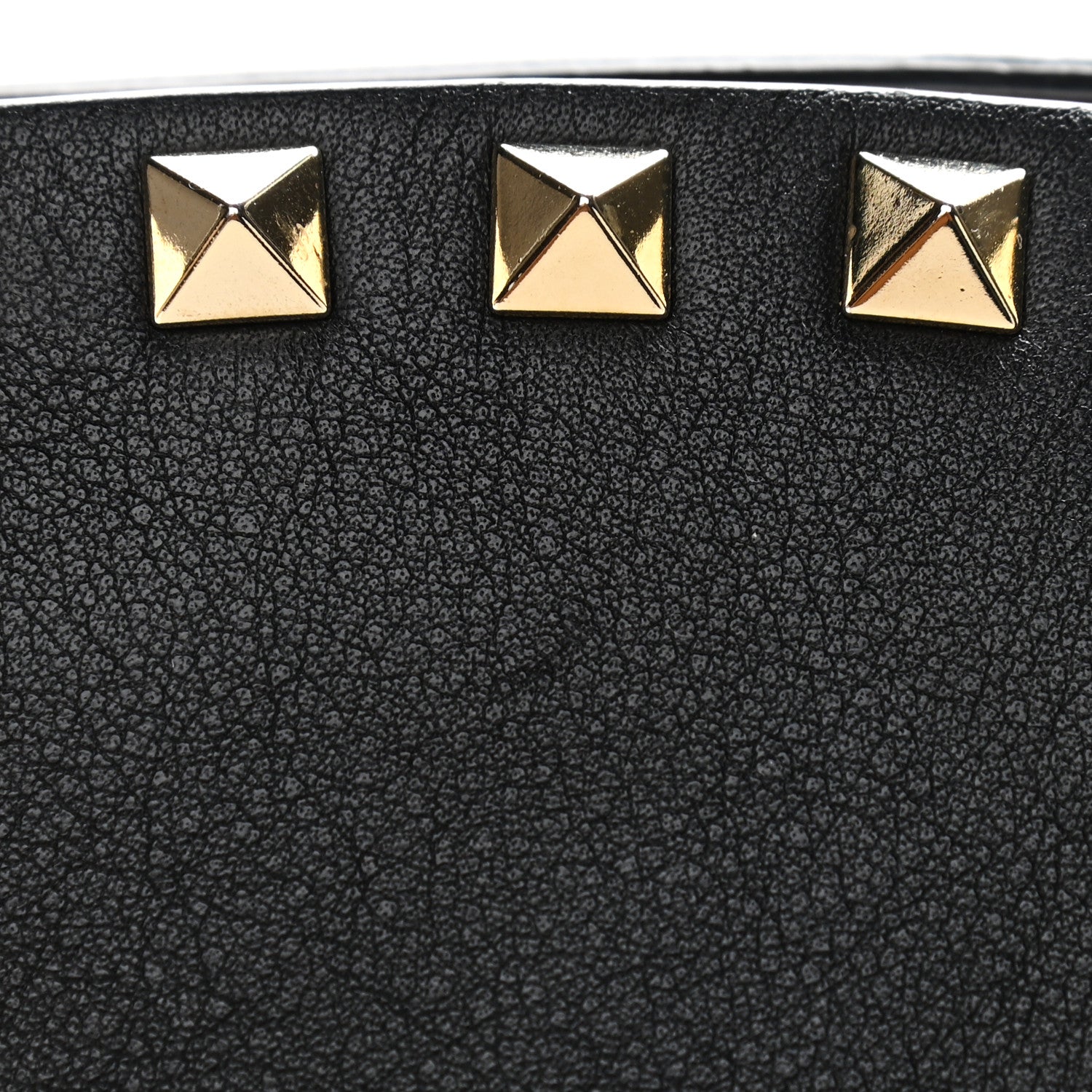 Valentino Garavani Vitello Rockstud Dome Shopper Black 11 of 11