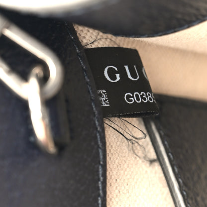 Gucci GG Supreme Monogram Textured Dollar Calfskin Mini Retro Interlocking G Tote Bag Beige Blue 8 of 11