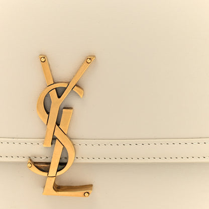 Saint Laurent Box Calfskin Monogram Medium Solferino Satchel Crema Soft 8 of 18