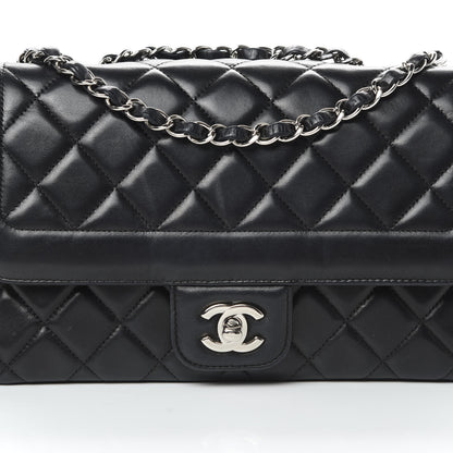 Chanel Lambskin Quilted Medium Single Flap Black 9 of 15
