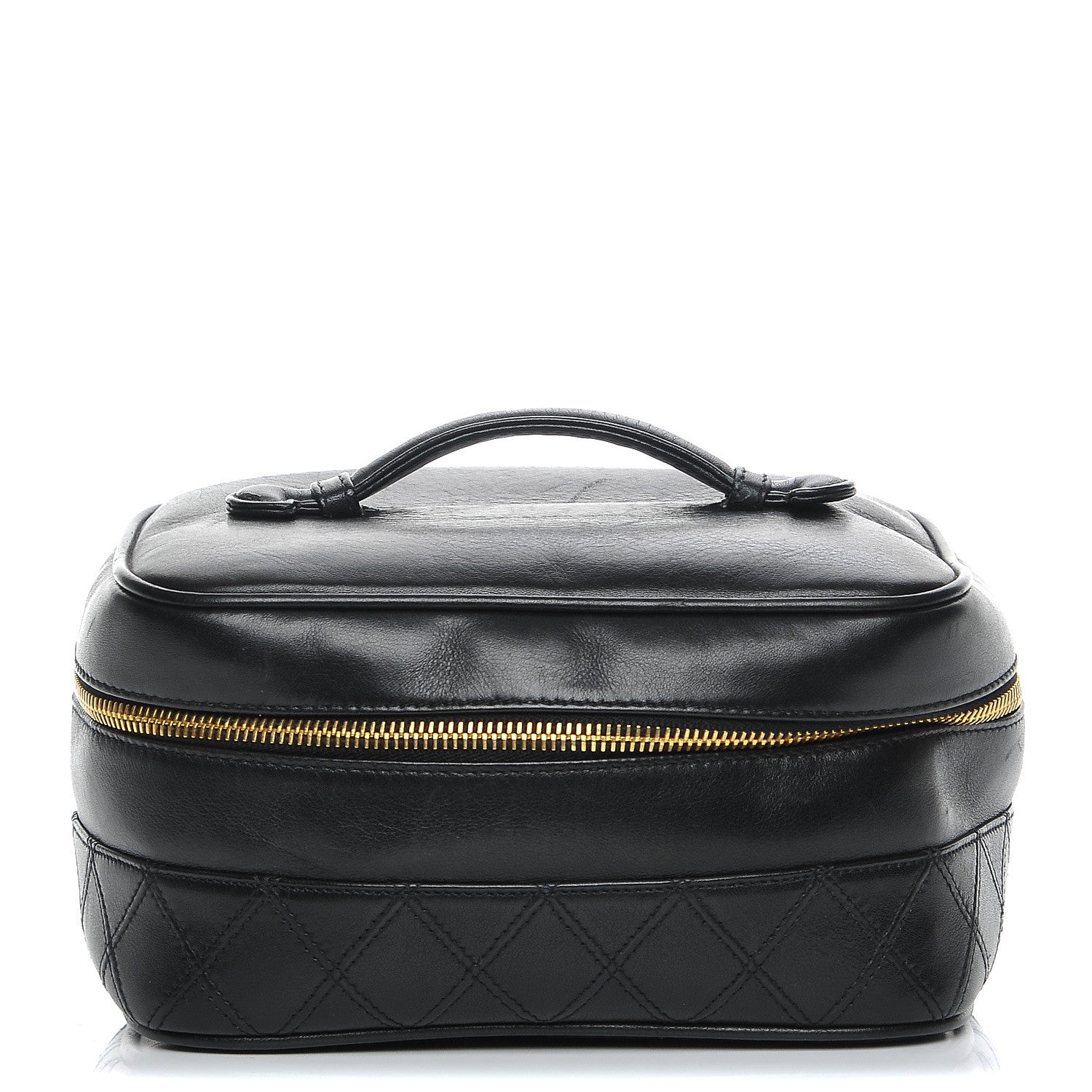 Chanel Lambskin Vanity Cosmetic Case Black 1 of 9